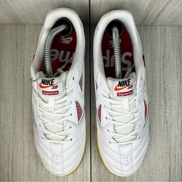 NEW Nike Supreme Gato SB World Famous Sneaker White Gum ar9821-116 Mens Size 9.5 - Picture 8 of 14